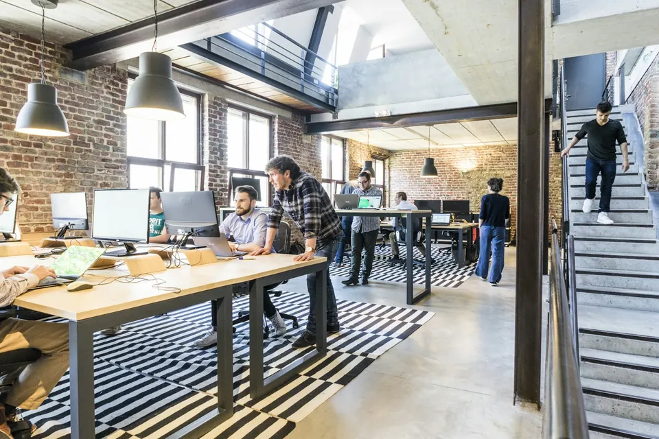 Open plan office of ONS Infosolutions, a digital marketing agency in Gurugram