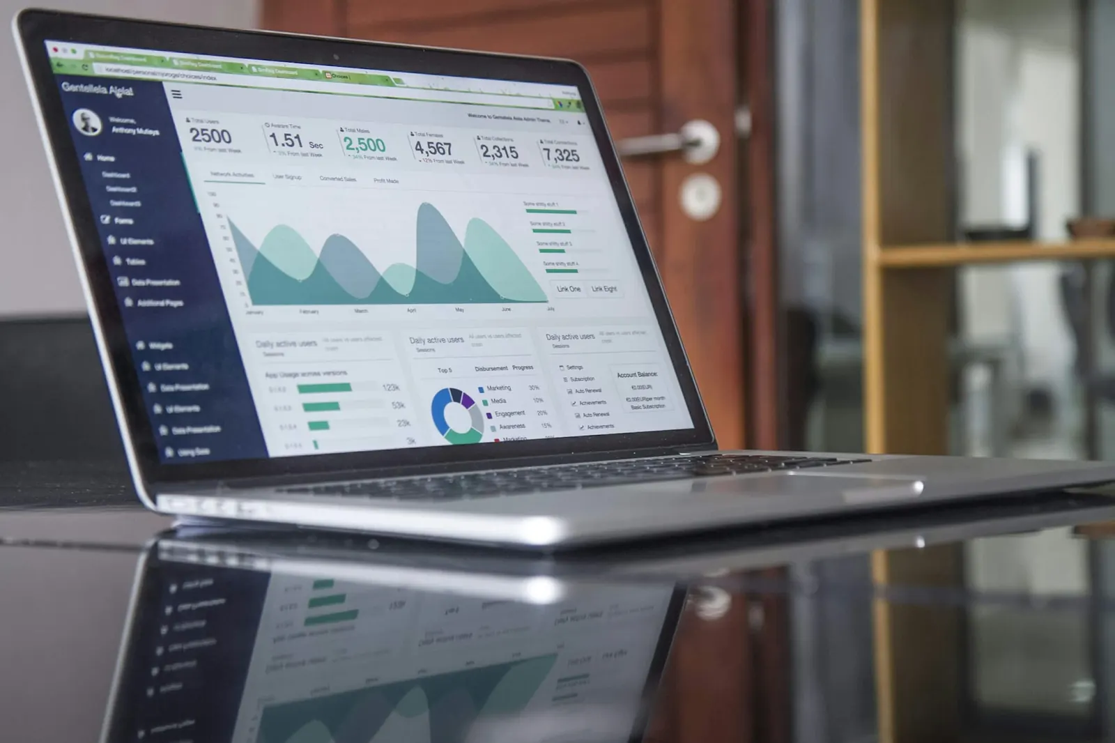PPC advertising by ONS Infosolutions: campaign performance charts on a laptop